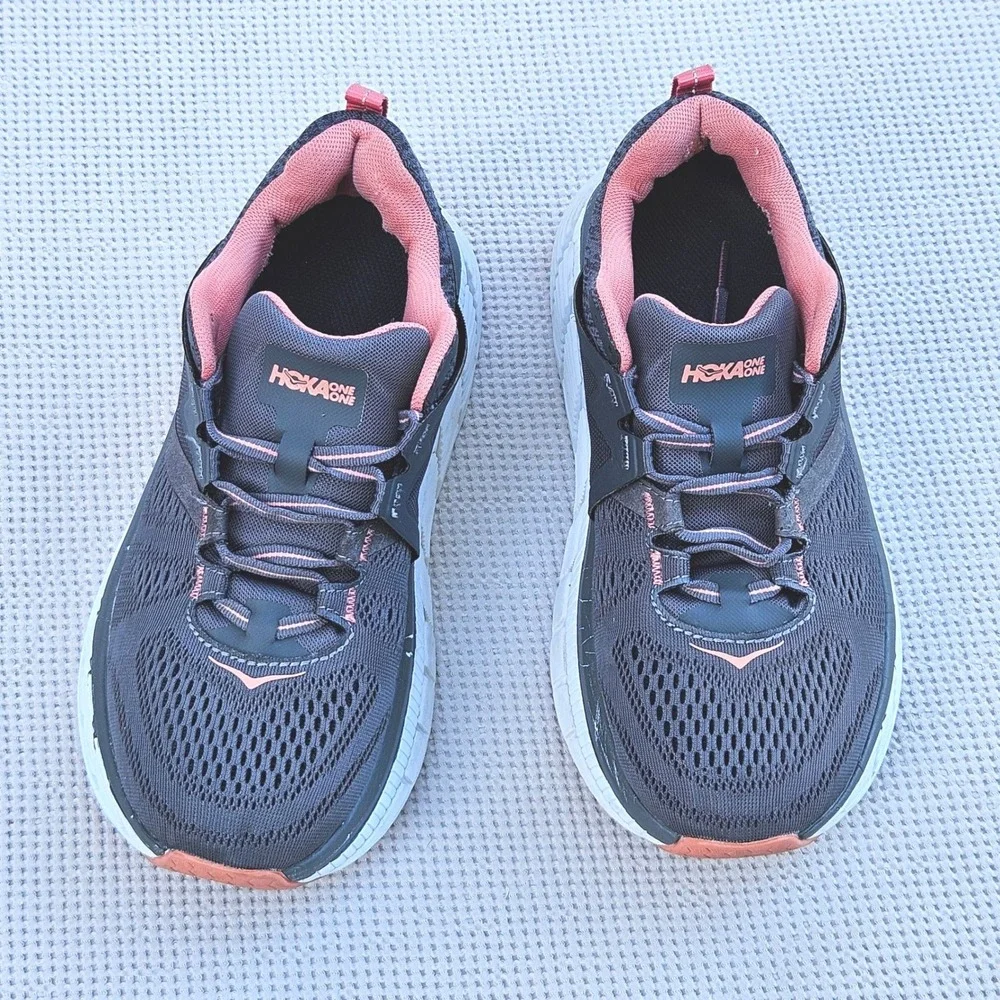 Hoka One One Gaviota 2 Womens 7 Wide Running Shoes Dark Shadow Lantana 1099718